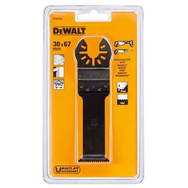 DEWALT 30X67MM BIM-blad för multiskärare - DT20703 - Trä, gipsskivor, PVC