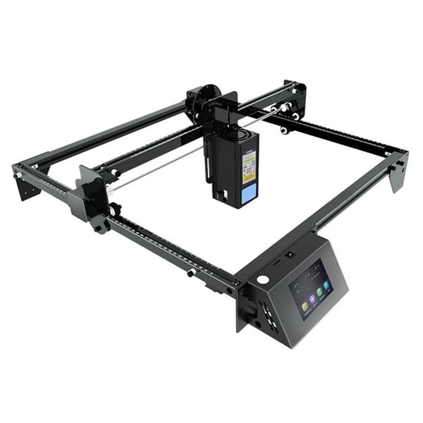 20W 375*375mm lasergraverings- och skärmaskin med färgpekskärm, flerfärgsgravering, flera säkerhetsskydd