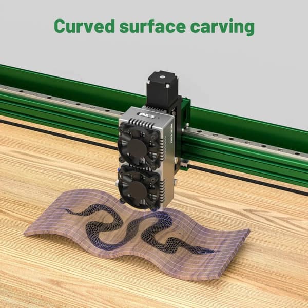 24W 4-axlig CNC lasergraverings- och skärmaskin, 750 x 460 mm arbetsyta, hög precision, hög stabilitet, stödjer trådlöst offlinearbete