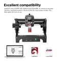 Miniatyrbild 6 av 10: 2,5W 10000mm/min mini bärbar lasergraveringsmaskin med 130*130mm arbetsyta, hög graveringsnoggrannhet