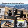 Miniatyrbild 8 av 10: 2,5W 10000mm/min mini bärbar lasergraveringsmaskin med 130*130mm arbetsyta, hög graveringsnoggrannhet