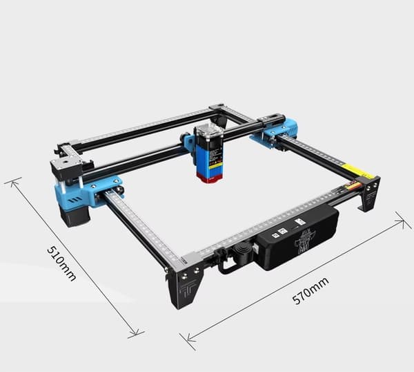 5,5W 30*30cm CNC lasergraverings- och skärmaskin med wifi offline-kontroll, snabb fokusdesign, säker att använda