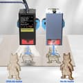 Miniatyrbild 6 av 9: 20W 500mm/s industriell lasergraveringsmaskin med 418*418mm arbetsyta, flera kontrollmetoder, lätt att montera