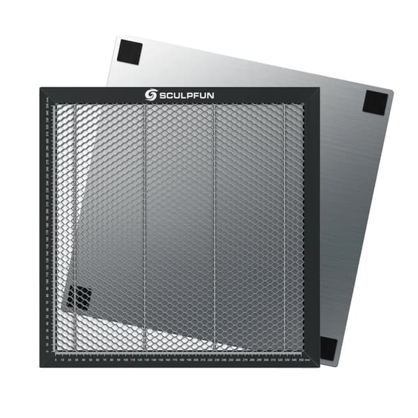 Laserleikkaus hunajakennopöytä, koko 400x400mm, korkealujuuksinen teräsrakenteinen,Kuten esitetään