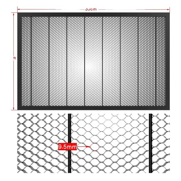 Honningkageplade, størrelse 540 x 850 mm, holdbart galvaniseret jern,H8554