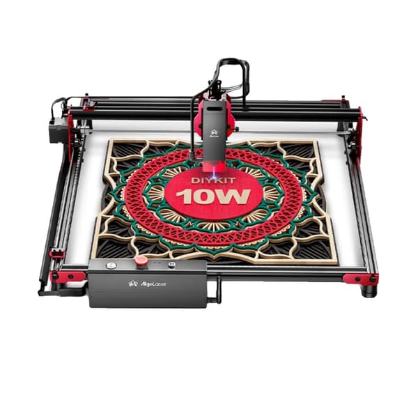 ALGO DIY Laser Cutter, 400x400mm Gravyrområde, Kompatibel med LightBurn,DIY KIT 10W