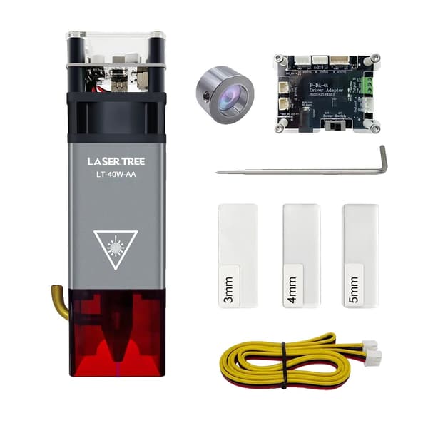 Lasergraverhoved, 5W effekt, fast fokus,5W Strøm