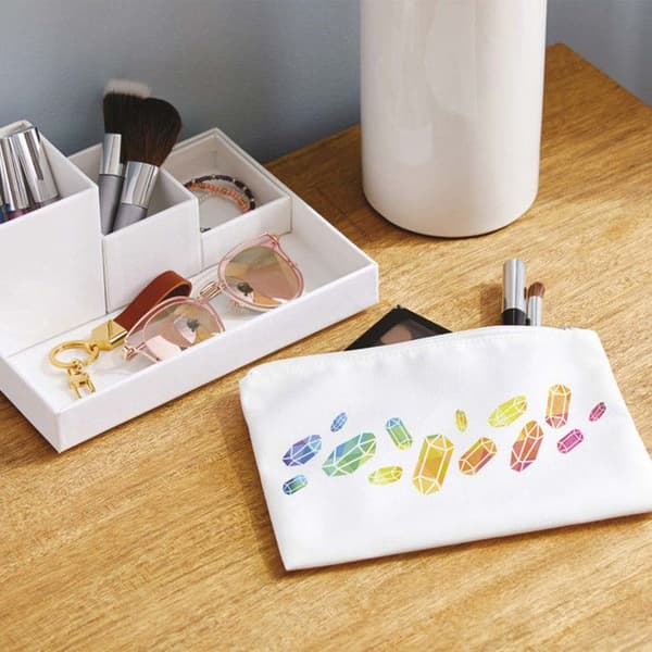 Cricut Tillbehör - Cricut - Sminkpåsar - Vitt tyg - Osmältbart bläck - Set med 3 delar