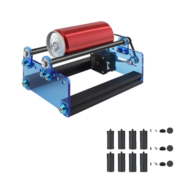 Lasergravering maskine, Y-akse roterende rulle, gravering af cylindriske objekter,Y-Axis Højden Kit