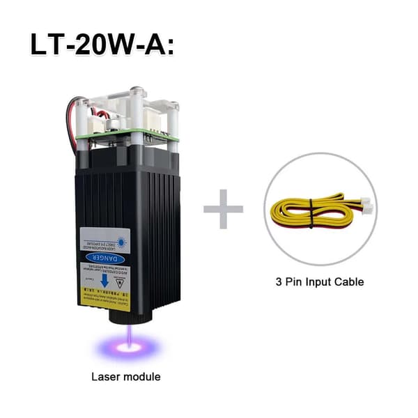 Laserhoved, 40W effekt, blå lys teknologi,LT-20W-A