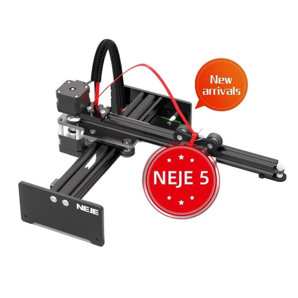 NEJE 5 Lasergravyrmaskin, 5.5W - 7.5W Effekt, Intelligent Kylsystem,NEJE 5 Maskinram (inkluderar inte laser modul)