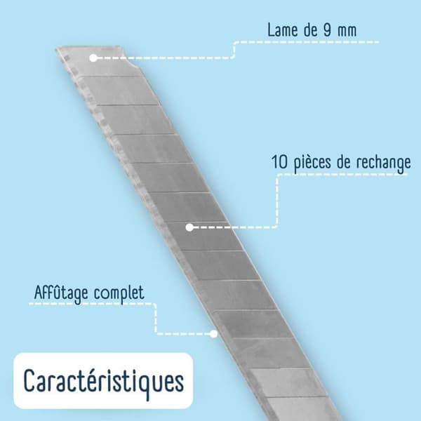 Cutter - skärplatta - Raylu papper blad - 9MM