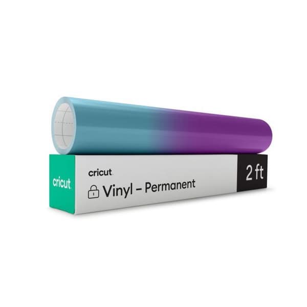 Skärare - skärplatta - Cricut-blad - 2009590 - Färgskiftande vinyl - Permanent, Turkosviolett, 30,5 cm x 61 cm