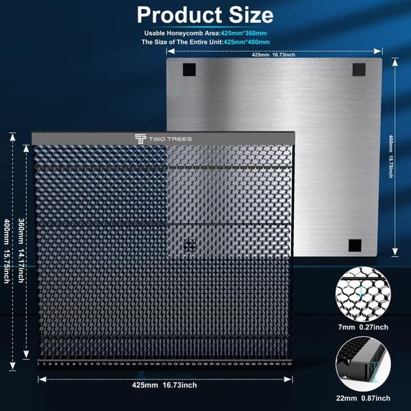 KAKSI PUUTA Päivitetty Liitettävä Mehiläispesätyöpöytä, Käytettävä Mehiläispesäalue 425mm x 360mm, Koko 400x850x22mm,400x425x22mm