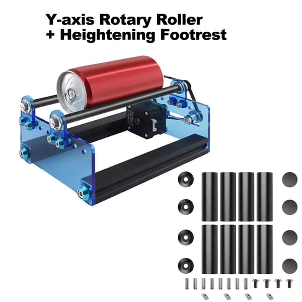 Y-axel Rotationsrulle, 360° Rotera, 5 Justerbara Vinklar,kit