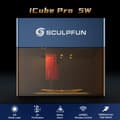 Miniatyrbillede 2 af 4: Sculpfun iCube Pro Laser Graver, 5W Effekt, Temperaturalarm, Røgsfilter
