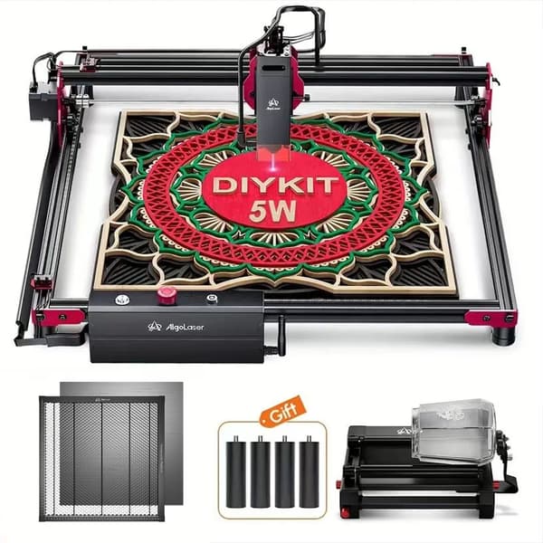 Lasergraver, 400x400mm graveringområde, 72W elektrisk effekt, NEMA 42 steppermotorer,GØR DET SELV SÆT 5W RR2 HP