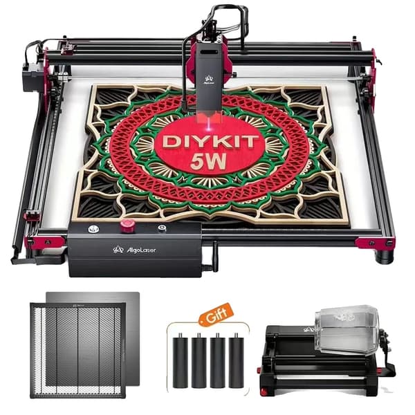 Lasergravyrmaskin, 400x400mm Gravyrområde, 72W Elektrisk Effekt, NEMA 42 Stegmotorer,GÖR DET SJÄLV KIT 5W RR2 HP