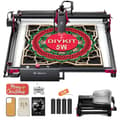 Miniatyrbillede 1 af 2: Lasergraver, 400x400mm graveringområde, 72W elektrisk effekt, NEMA 42 steppermotorer,GØR DET SELV SÆT 5W RR2