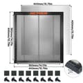 Miniatyrbillede 2 af 2: Laser Honningkage Bed, Præcis Positionering, Forbedret Luftstrøm,400x400x22mm