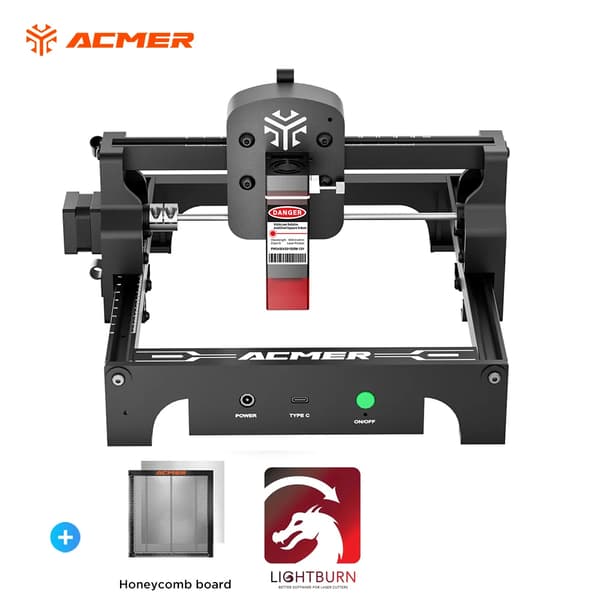 ACMER, 300x300mm Graveringområde,Kombination 3, 5.5W, EU