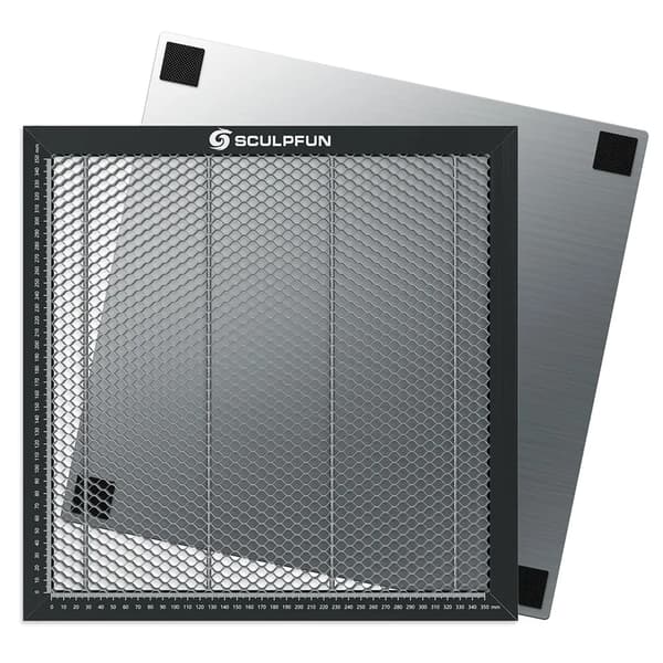 SCULPFUN Honningkage Laser Skære Bord, 400x400mm Størrelse, Højstyrkestål Materiale,SCULPFUN Honeycomb