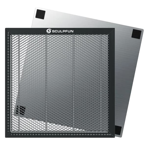 SCULPFUN Honningkage Laser Skære Bord, 400x400mm Størrelse, Højstyrkestål Materiale,SCULPFUN Honeycomb