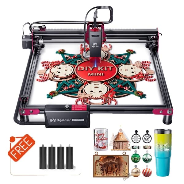 Lasergravyrmaskin, hög precision 5W effekt, kompakt storlek 64x50x137mm,Gör-det-själv-kit MINI 5W 2