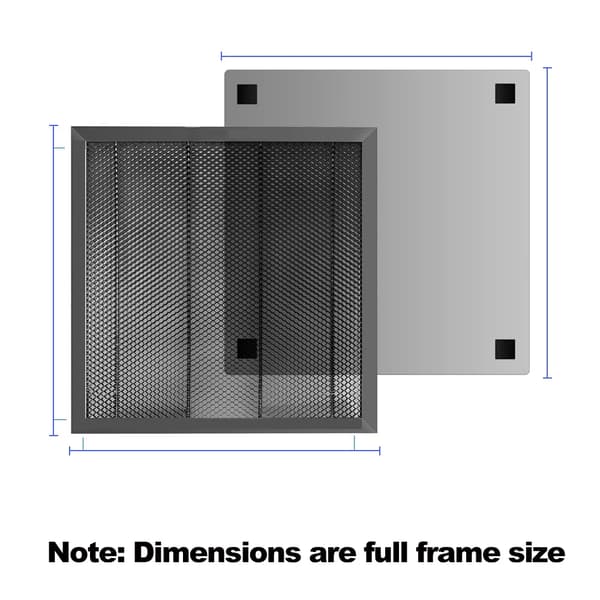 Honningkam Arbejdsbord, Kompatibelt med Laser Skærere, Holdbart Design,500x500x22mm, Værkstedssæt