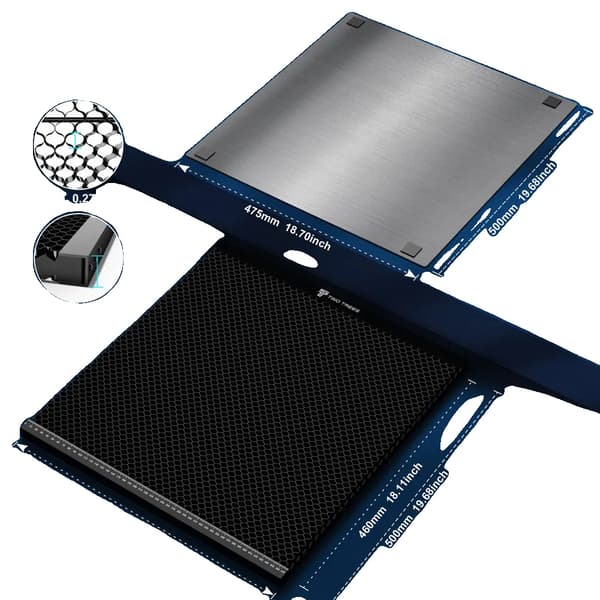 Honningkage Arbejdsbord, CE Certificeret, CNC Kompatibel,500x475mm
