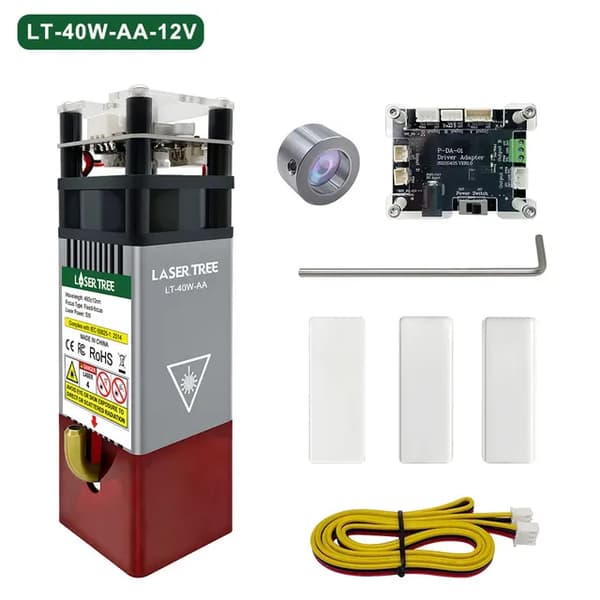 Lasergravurmaskine, 5W optisk effekt, blå lys teknologi, Pologne, LT-40W-AA