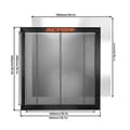 Miniatyrbillede 1 af 2: Honningkage Laser Skærebord, Effektiv Luftstrøm, Flere Størrelsesmuligheder,500x500mm