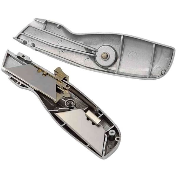 Säkerhetskniv ALU, trapezblad, silver