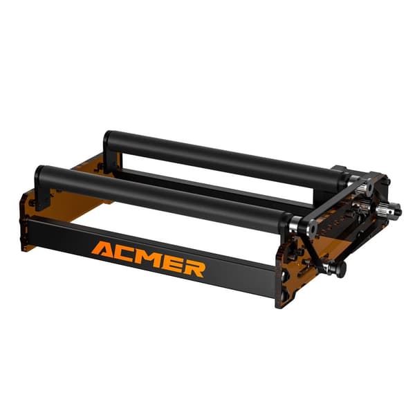 Lasergraver Rotationsrulle, Kompatibel med 95% af Maskiner, 8 Justerbare Vinkler, Diameterområde 6mm-164mm,M3 roterende beslag