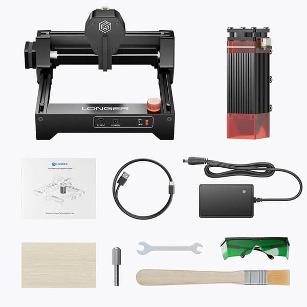 Lasergravyr, 2,5W effekt, 130*140mm arbetsområde, 12 000mm/min hastighet,LÄNGRE RAY5 Mini 2.5W, EU