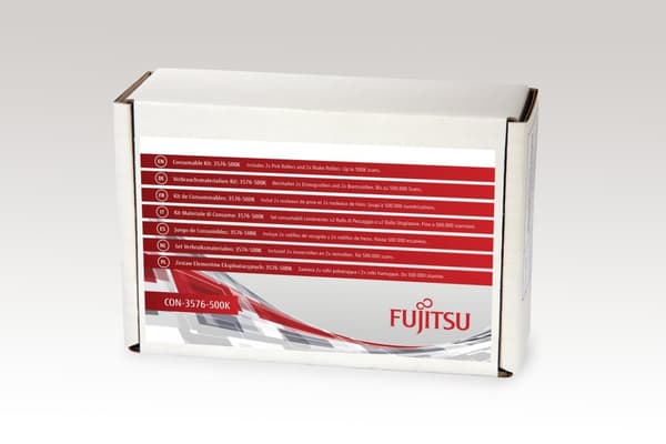 FUJITSU inkluderer 2X pick Rollers og 2X Brake Rollers Estimeret levetid Op til 500K scanninger