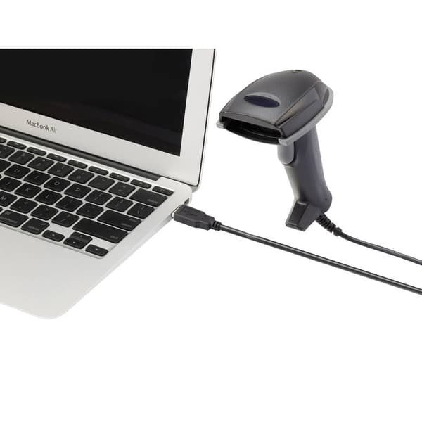 Renkforce CR6307A USB-Kit Streckkodsskanner Kabelbunden 1D CCD Svart Hand-skanner USB