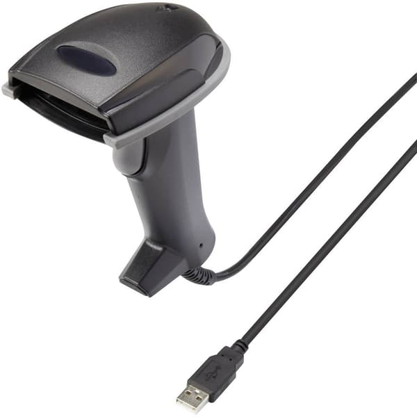 Renkforce CR6307A USB-Kit Streckkodsskanner Kabelbunden 1D CCD Svart Hand-skanner USB