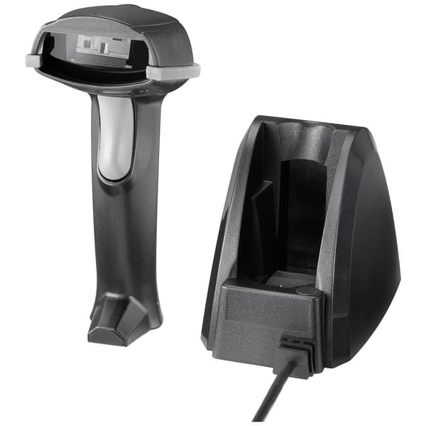 Renkforce LS6300BU USB-Kit Streckkodsskanner Bluetooth® 1D Laser Svart Hand-skanner Bluetooth, USB