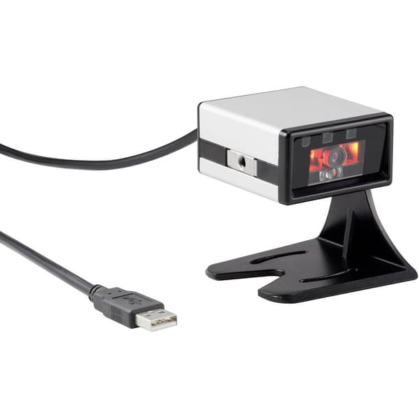 Renkforce FS5022J 2D Streckkodsskanner Kabelbunden 2D Imager Silver, Svart Desktop-skanner USB