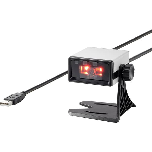 Renkforce FS5022J 2D Streckkodsskanner Kabelbunden 2D Imager Silver, Svart Desktop-skanner USB
