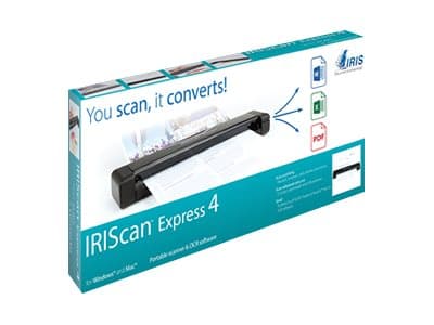 IRIS IRIScan Express 4 - Scanner med pappersfödning - Contact Image Sensor (CIS) - A4/Letter - 1200 dpi - USB
