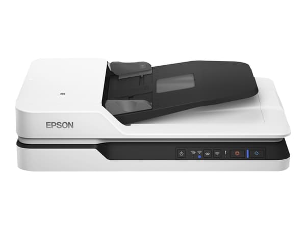 Epson WorkForce DS-1660W - Dokumentskanner - Dupleks - A4 - 1200 dpi x 1200 dpi - inntil 25 spm (mono) / inntil 25 spm (farge) - ADF (50 ark) - innti Sort, Hvit