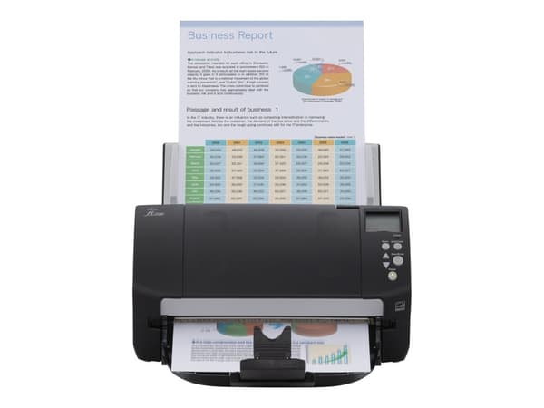 Fujitsu fi-7160 - Dokumentskanner - Dubbel CCD - Duplex - 216 x 355.6 mm - 600 dpi x 600 dpi - upp till 60 sidor/minut (mono) / upp till 60 sidor/min