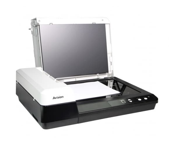 Avision DF-1701B, 216 x 356 mm, 1200 x 1200 DPI, Flatbed- og ADF-skanner, Sort, 3000 sider, LED