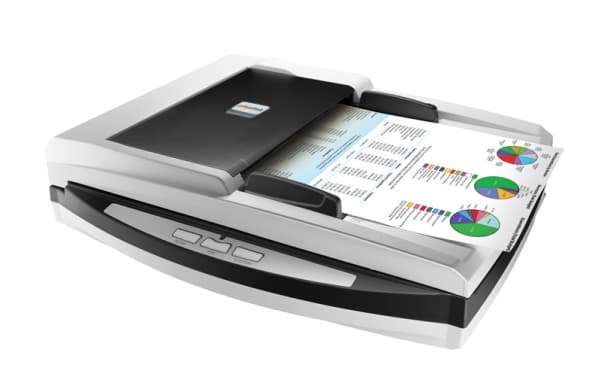 Plustek SmartOffice PL4080 ADF Flatbed- og ADF-skanner 600 x 600 DPI A4 Sort, Grå