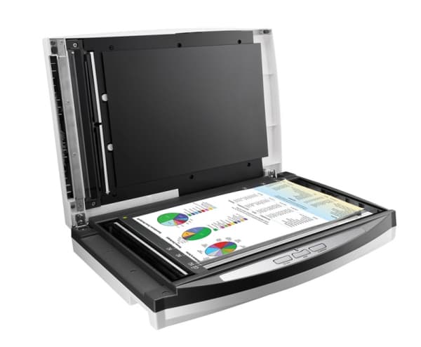 Plustek SmartOffice PL4080 ADF Flatbed- og ADF-skanner 600 x 600 DPI A4 Sort, Grå