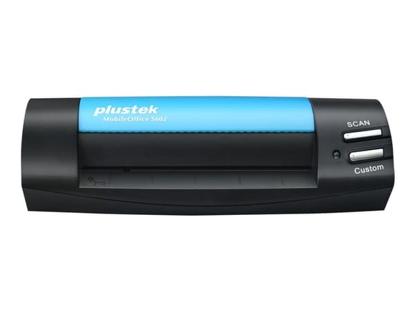 Plustek MobileOffice S602 - Korttiskanneri - Kosketuskuvasensori (CIS) - A6 - 1200 dpi x 1200 dpi - jopa 800 skannausta päivässä - USB 2.0 musta, Sininen