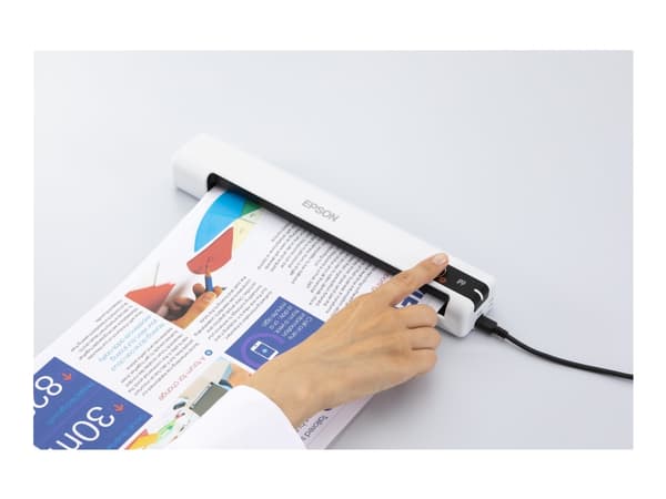 Epson WorkForce DS-70, 216 x 356 mm, 600 x 600 DPI, 48 bittiä, 24 bittiä, 16 bittiä, 8 bittiä