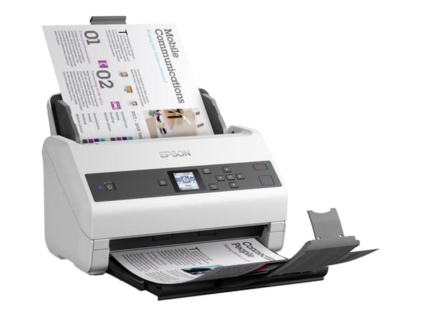 Epson WorkForce DS-970 - Dokumentskanner - Contact Image Sensor (CIS) - Dupleks - A4 - 600 dpi x 600 dpi - inntil 85 spm (mono) / inntil 85 spm (farg